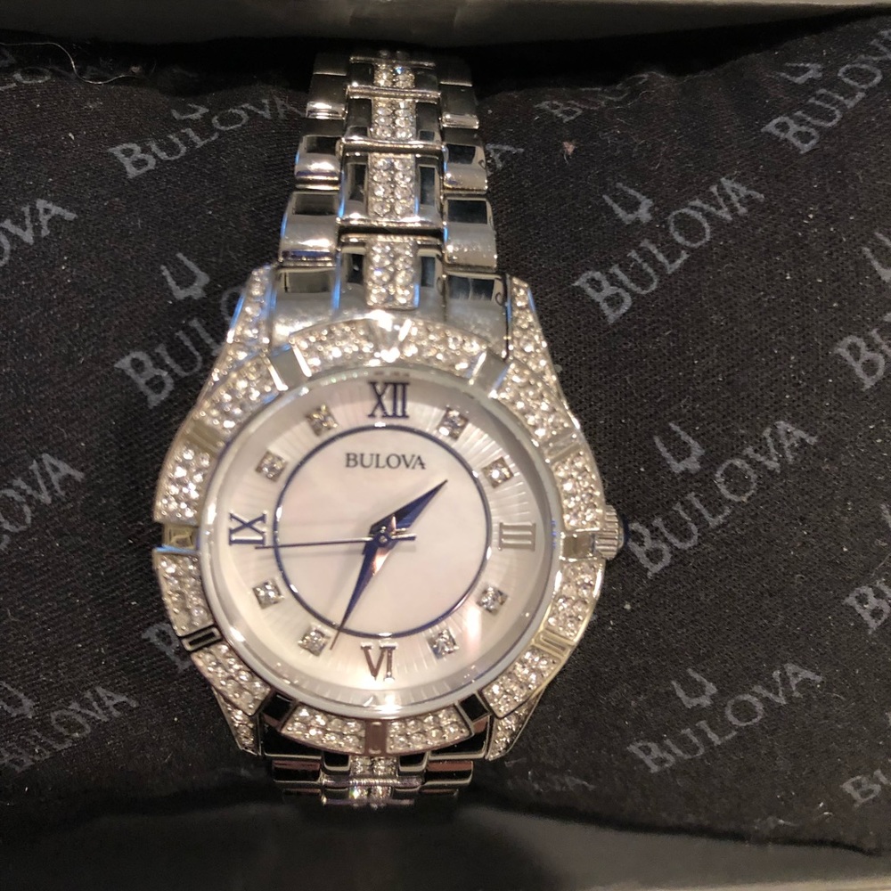 Bulova Watch with Swarovski Crystals